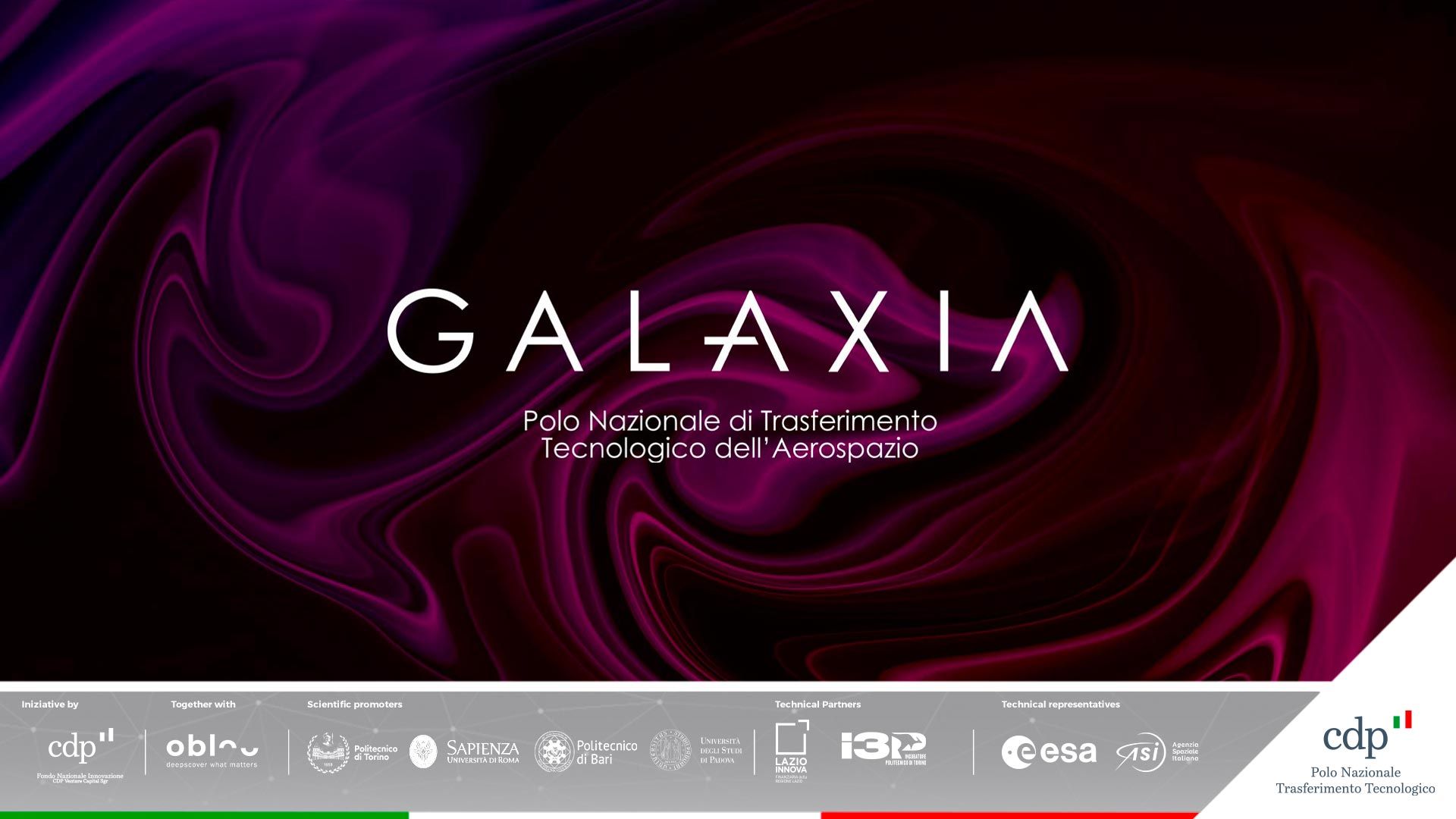 GALAXIA | Polo Nazionale di Trasferimento Tecnologico dell'Aerospazio